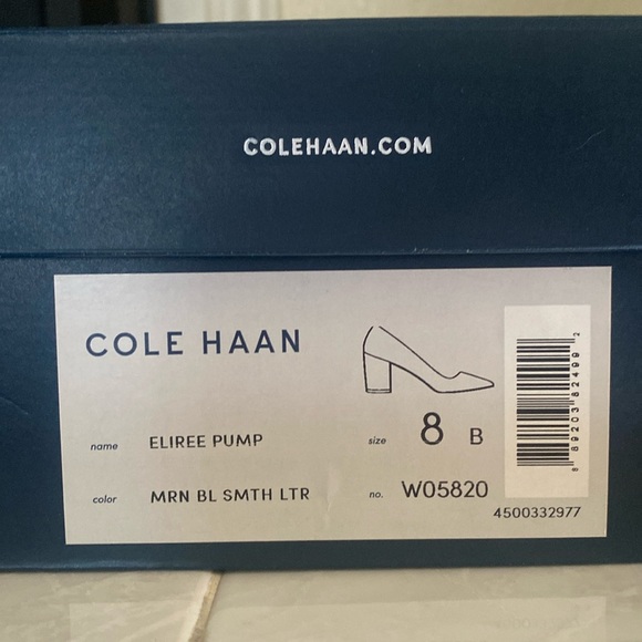 New Cole Haan Eliree Pump in Marine Blue Smth Leather - Picture 7 of 7